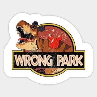 Wrong park Sticker